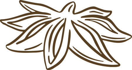 symbol of new year or christmas cinnamon. Vector illustrationのイラスト素材