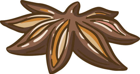 symbol of new year or christmas cinnamon. Vector illustrationのイラスト素材