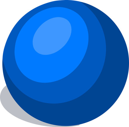 Symbol icon vector blue ball volumetric faces geometryのイラスト素材