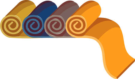 Icon Symbol Set Fabric Canvas and Vectorのイラスト素材