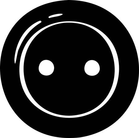 Knitting sewing symbol needlework icon vector button made by handsのイラスト素材
