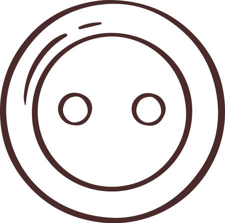 Knitting sewing symbol needlework icon vector button made by handsのイラスト素材