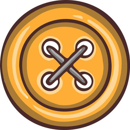 Knitting sewing symbol needlework icon vector button made by handsのイラスト素材