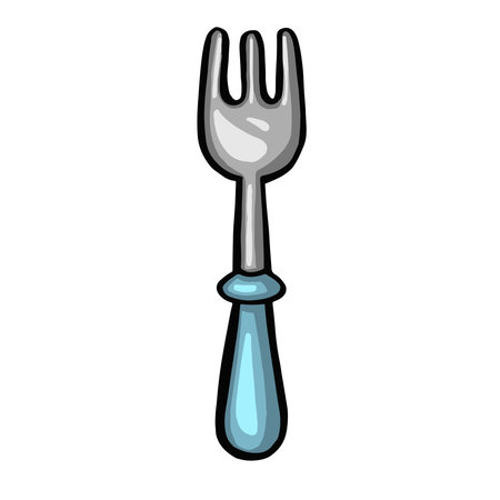 Fork, cutlery product illustration vectorのイラスト素材