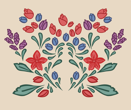 Trendy Seamless Floral Pattern In Vector. vector illustrationのイラスト素材