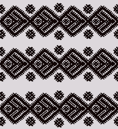Tribal vector seamless background. illustration