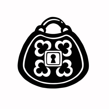 barn retro castle silhouette, protection, vector illustrationのイラスト素材