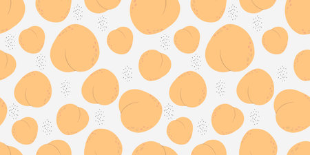 Seamless background with fruits. Vector illustration. Suitable for fabric, wallpaper, kitchen...