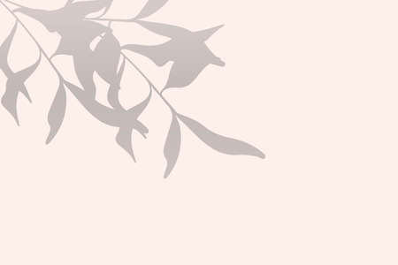 Leaves shadow background. The effect of overlaying shadows. Vector texture for background, wallpaper, own design.のイラスト素材