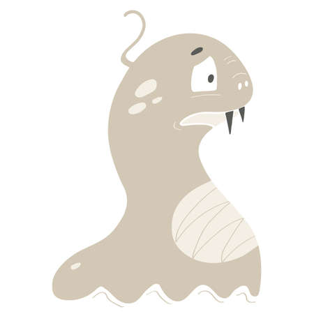 Monster. Children's vector illustration. For fabrics, covers, prints, stickersのイラスト素材