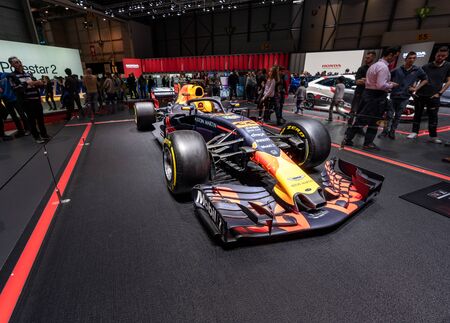 GENEVA, SWITZERLAND - MARCH 10, 2019: View of the 89th Geneva International Motor Show. - ÐÐ·Ð¾Ð±ÑÐ°Ð¶ÐµÐ½Ð¸Ðµのeditorial素材