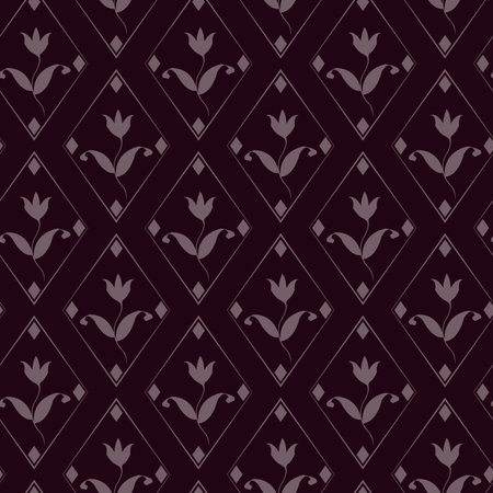 seamless background from flowersのイラスト素材