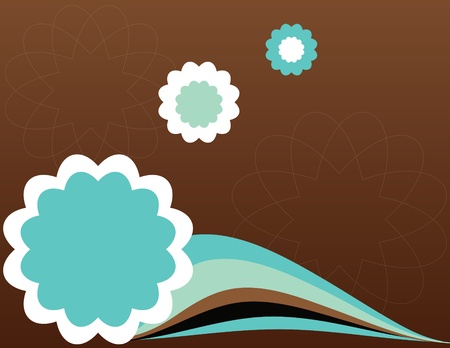 background with abstract flowersのイラスト素材