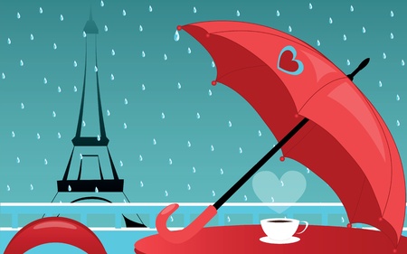 Cafe de Parisのイラスト素材