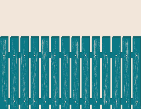 blue fence on beige backgroundのイラスト素材