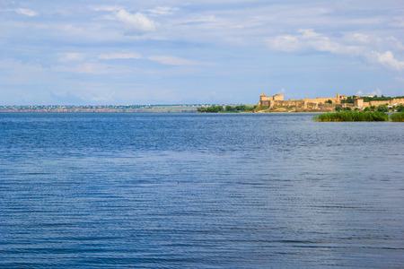 old fortress on the on the bank of the Dnestr estuaryのeditorial素材