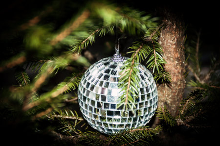 Christmas tree toy on the firtree