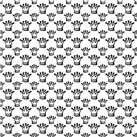 seamless pattern with crownのイラスト素材