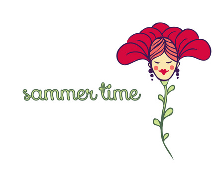 spring or summer backgroundのイラスト素材