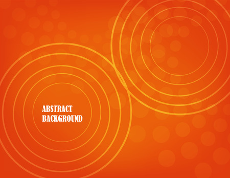 orange abstract background with yellow and white circle.のイラスト素材