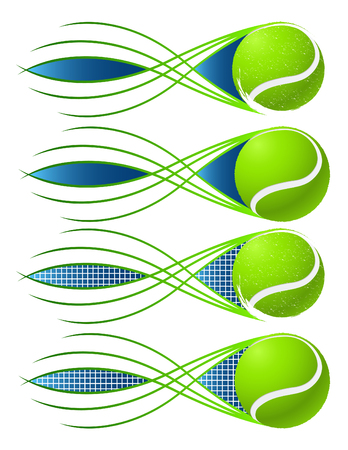 Set of Tennis ball icons.のイラスト素材