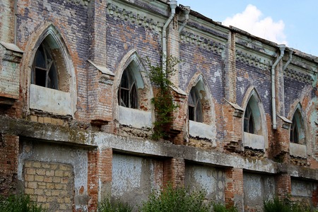 Old German church. Photo. Ukraineの写真素材