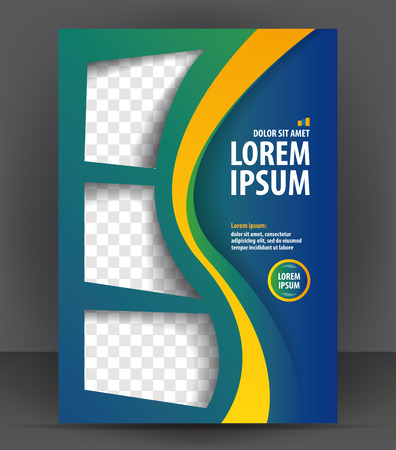 Magazine, flyer, brochure and cover layout design print template, vector booklet Illustrationのイラスト素材