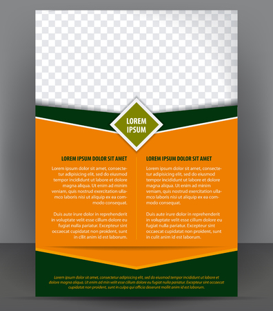 Magazine, flyer, brochure and cover layout design print template, vector Illustrationのイラスト素材