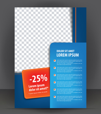 Magazine, flyer, brochure and cover layout design print template, vector booklet Illustrationのイラスト素材
