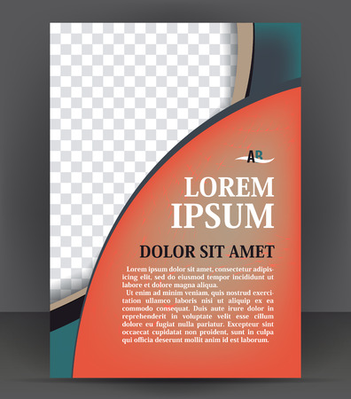 Magazine, flyer, brochure and cover layout design print template, vector Illustrationのイラスト素材
