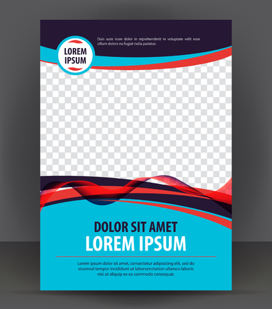 Magazine, flyer, brochure and cover layout design print template, vector booklet Illustrationのイラスト素材