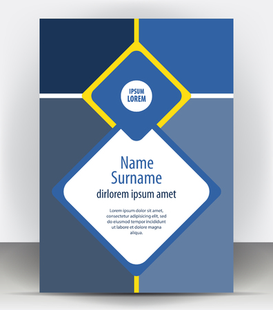 Magazine, flyer, brochure or cover layout design print template, pamphlet vector Illustrationのイラスト素材