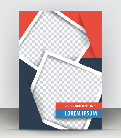 Magazine, flyer, brochure and cover layout design print template, pamphlet vector Illustrationのイラスト素材