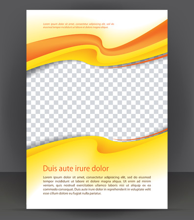 Magazine, flyer, brochure, cover layout design print templateのイラスト素材