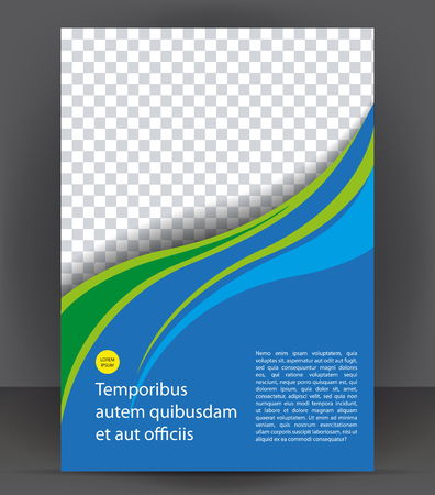 Illustration pour Magazine, flyer, brochure, cover layout design print template - image libre de droit