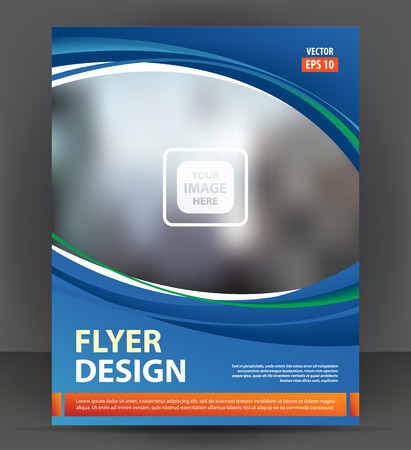 Abstract flyer, brochure, cover layout design print template, pamphlet vector letter format Illustrationのイラスト素材