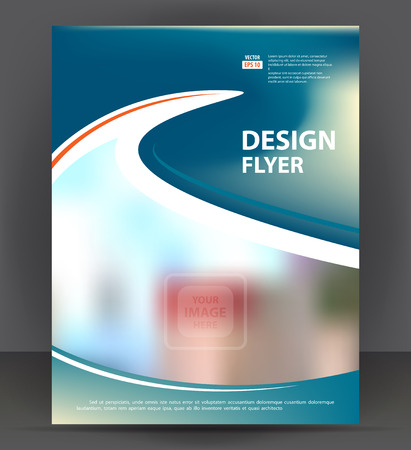 Flyer brochure, cover layout design print template, pamphlet vector Illustrationのイラスト素材