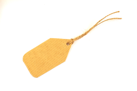 Tags, labels isolated on white background with place for text.の写真素材