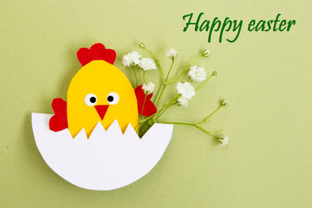 happy easter. postcard. Easter greetings.の写真素材