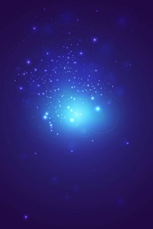 Vector abstract background in blue with glowing colorsのイラスト素材