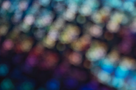 Abstract  blurred defocused multi color circle lights