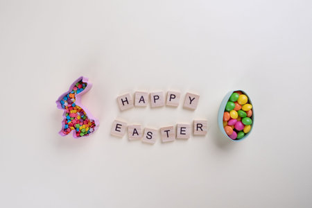 Easter cookies cutters and sweet decorations.