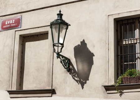 Old street lantern at Prague, Czech republic. Photo taken on: September 2013の写真素材