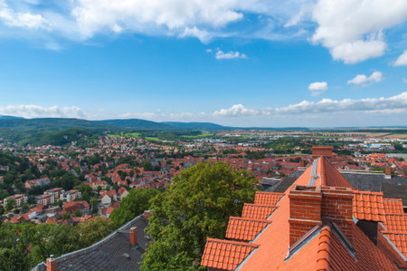 Amazing Castle Wernigerode at Harz east Germany.