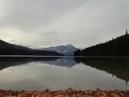 Walchensee lake (Germany)の写真素材