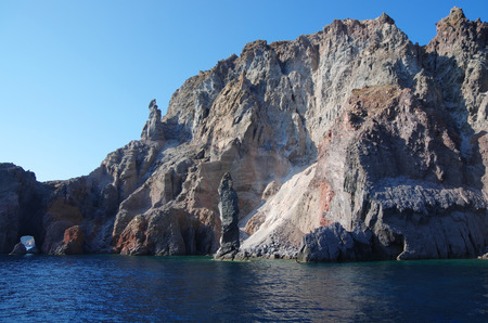 Island of Lipari, Aeolian Islands, Sicily, Italyの写真素材