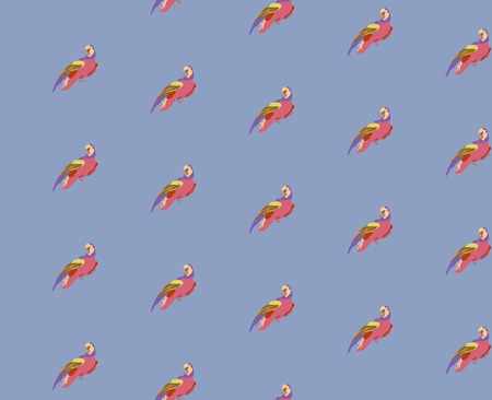 seamless vector background with birdsの写真素材