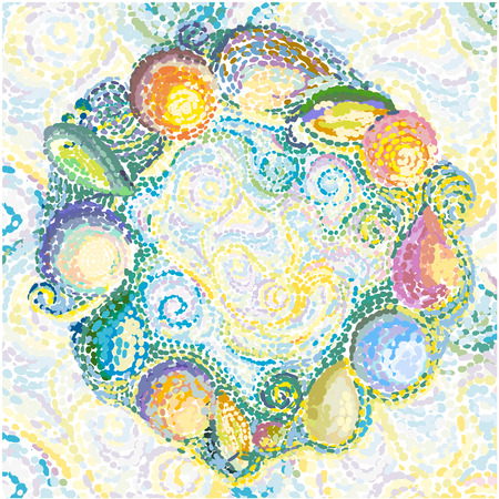 Illustration backgroundのイラスト素材