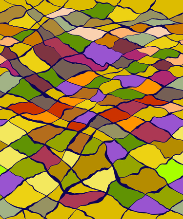 A seamless geometric vector pattern on colorful presentation.のイラスト素材