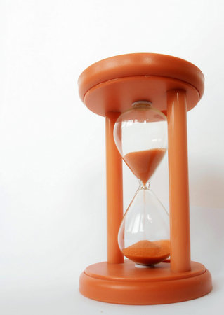 Time, orange hourglass